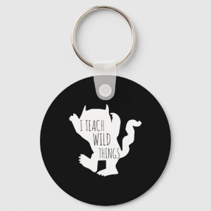 I Teach Wild Things Monster Fun Halloween Gifts  Key Ring