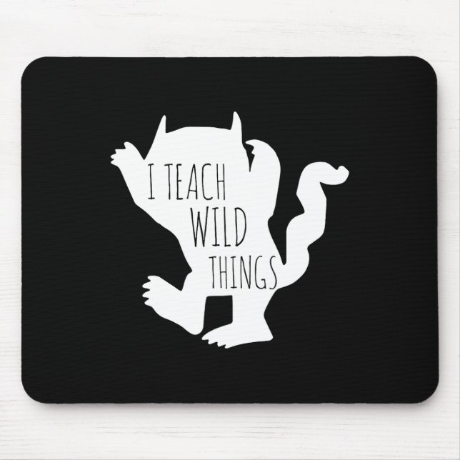 I Teach Wild Things Monster Fun Halloween Gifts  Mouse Mat (Front)