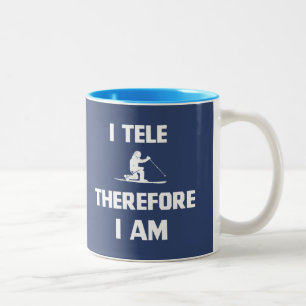I Tele Therefore I Am Two-Tone Coffee Mug