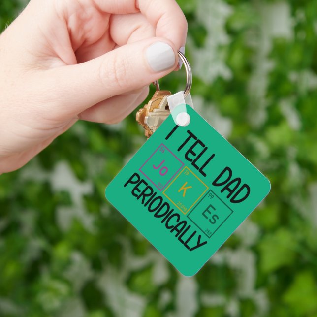 I Tell Dad Jokes Periodically Key Ring (Hand)