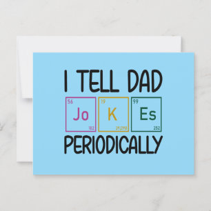 I Tell Dad Jokes Periodically Postcard