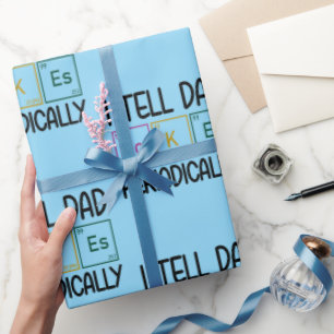 I Tell Dad Jokes Periodically Wrapping Paper