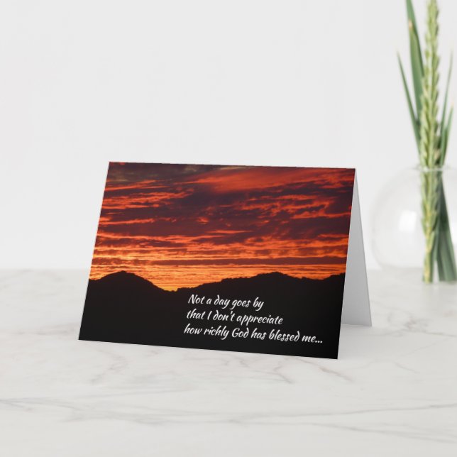 I Thank God For You... Thank You Card (Front)