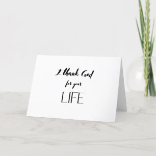 I thank God You Card