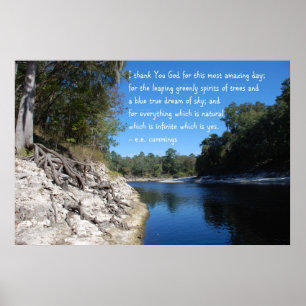 I thank you God for this amazing day; Poster