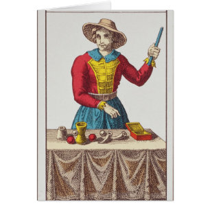 I The Magician, seven tarot cards