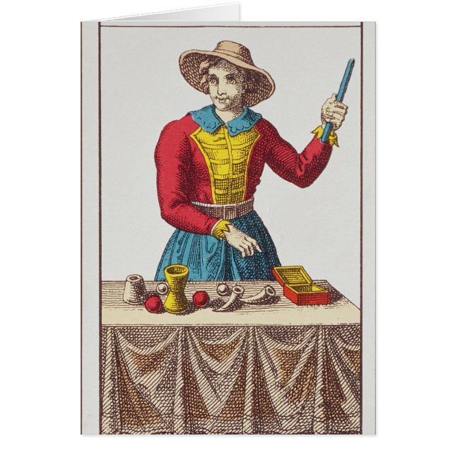 I The Magician, seven tarot cards (Front)