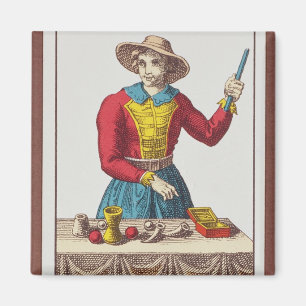 I The Magician, seven tarot cards Magnet