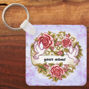 I Thee Wed wedding keychain