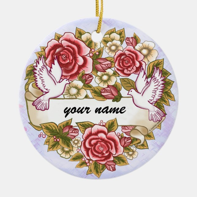 I Thee Wed wedding ornament (Front)