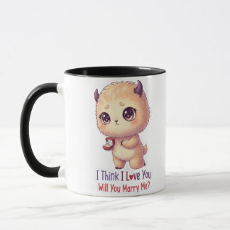 I Think I Love You Will You Marry Me Mug – Romanti