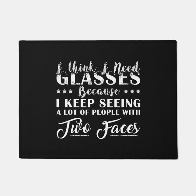 I Think I Need Glasses Classic Doormat (Front)