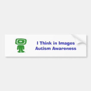 I Think in Images Bumper Sticker