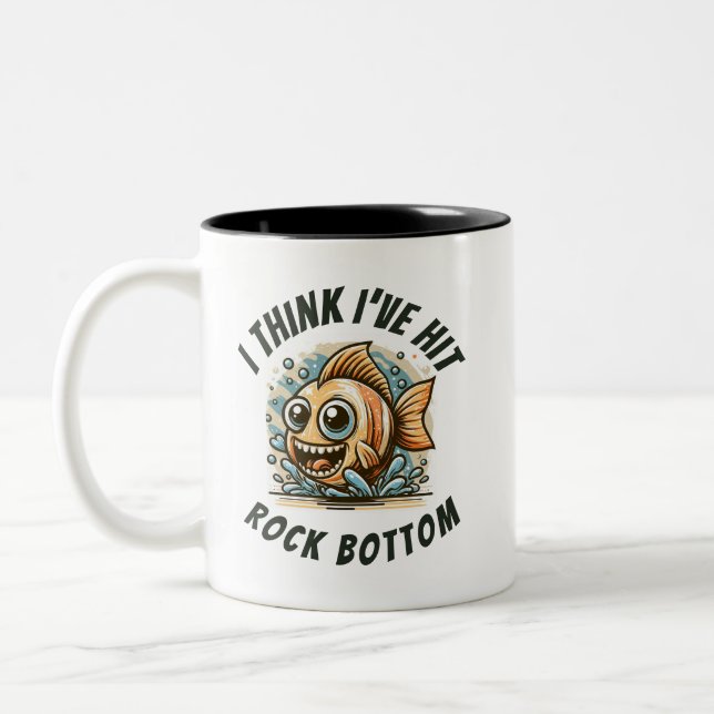 I think I've hit rock bottom Two-Tone Coffee Mug (Left)