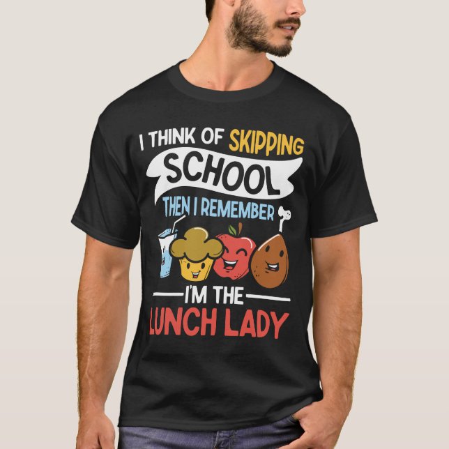 I Think of Skipping School  T-Shirt (Front)