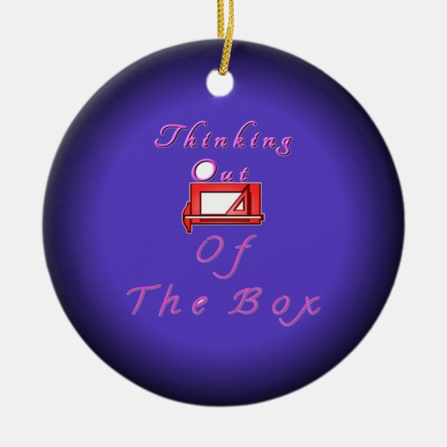 I think outside the box. ceramic tree decoration (Front)
