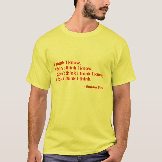 I think - red T-Shirt (Front)