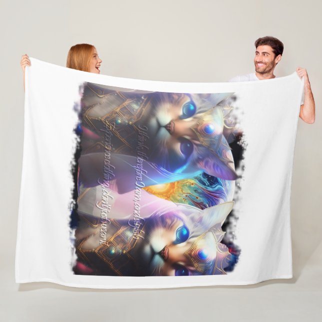 I think, therefore I am, and stylish  Experience c Fleece Blanket (In Situ)
