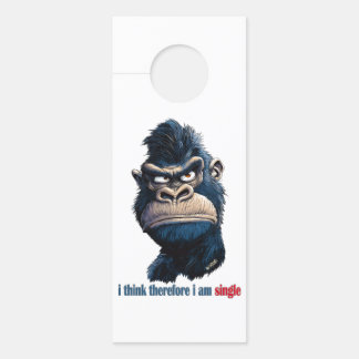i think therefore i am single door hanger