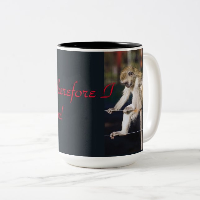 I think, therefore I am Two-Tone Coffee Mug (Front Right)