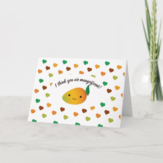 I Think You Are Mangoificent Valentine's Day Card (Front)