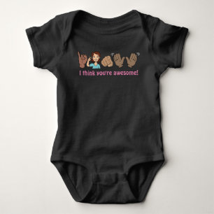 "I think you're awesome!" ASL shirt