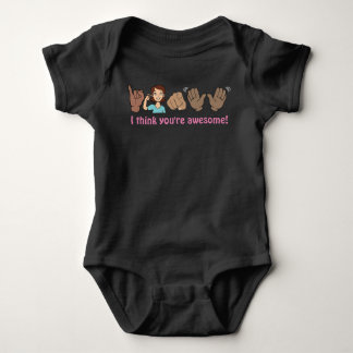 "I think you're awesome!" ASL shirt