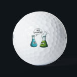 I Think You're Overreacting Funny Nerd Science   Golf Balls<br><div class="desc">You're overreacting,  funny nerd,  science chemistry,  chemistry humour,  scientific bottles,  chemistry joke,  nerdy science,  lab humour,  science pun,  chemistry lovers,  geeky humour,  scientific reaction,  funny</div>