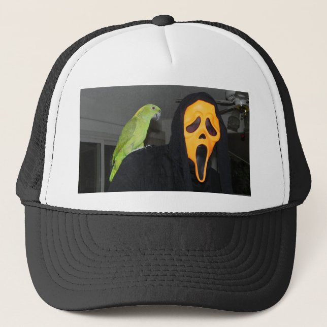 I thought I saw a scary cat Trucker Hat (Front)