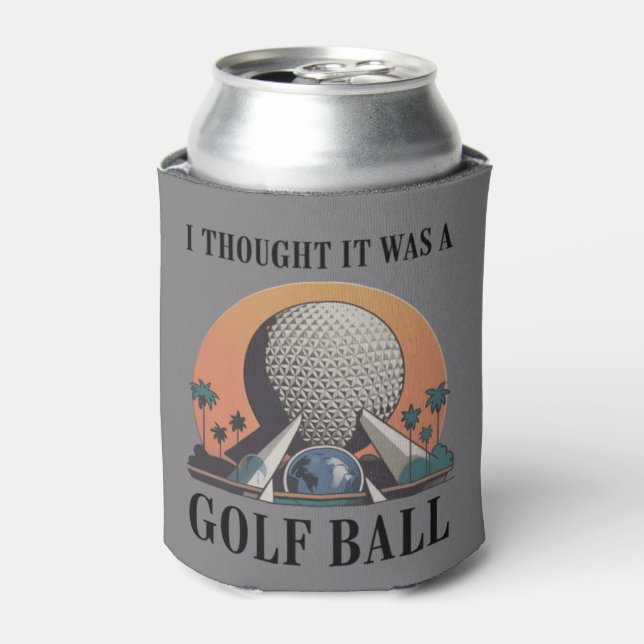 I Thought It Was A Golf Ball Funny Golfing Lover Can Cooler (Can Front)