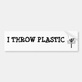 I THROW BUMPER STICKER