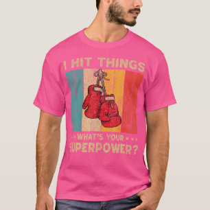 I Throw Punches Vintage Boxing Boxer T-Shirt