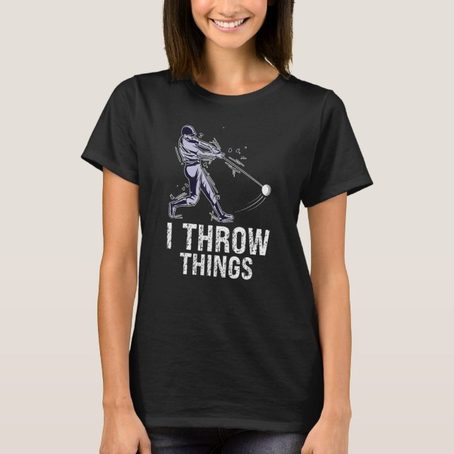 I Throw Things Design For Hammer Thrower T-Shirt (Front)