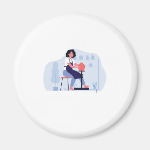 I Throw Things Pottery Ceramics Porcelain Gift Magnet