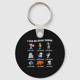 I To Read Book Characters Can Hard Key Ring