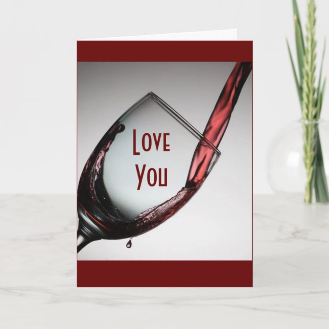 I TOAST "YOU" ON "OUR ANNIVERARY CARD (Front)