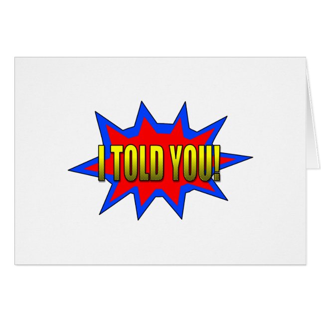 I Told You (Front Horizontal)