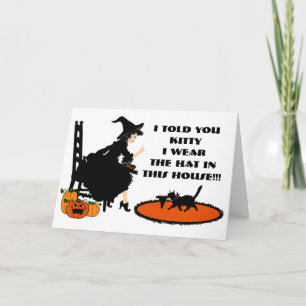 "I Told You Kitty" Card