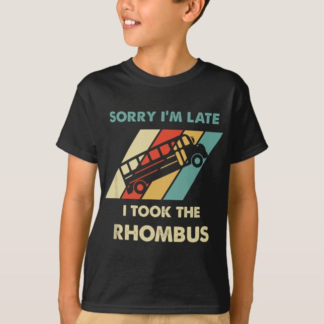 I Took The Rhombus Funny Math Nerd Funny Math T-Shirt (Front)