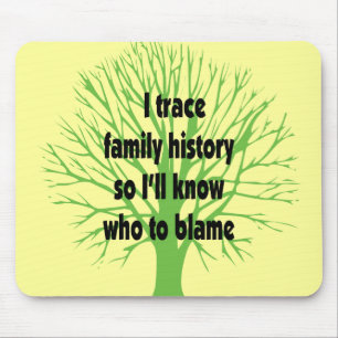 I Trace Family History Mouse Mat
