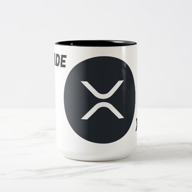 I TRADE XRP Two-Tone COFFEE MUG (Center)