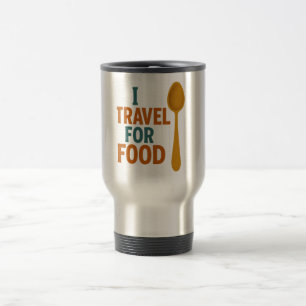 I Travel For Food – Vintage Spoon Adventure Mug