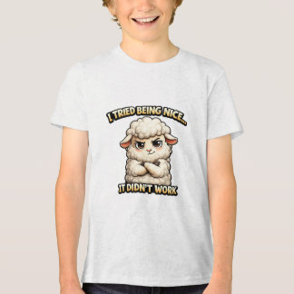 "I Tried Being Nice… It Didn’t Work" (Angry Sheep) Tri-Blend Shirt