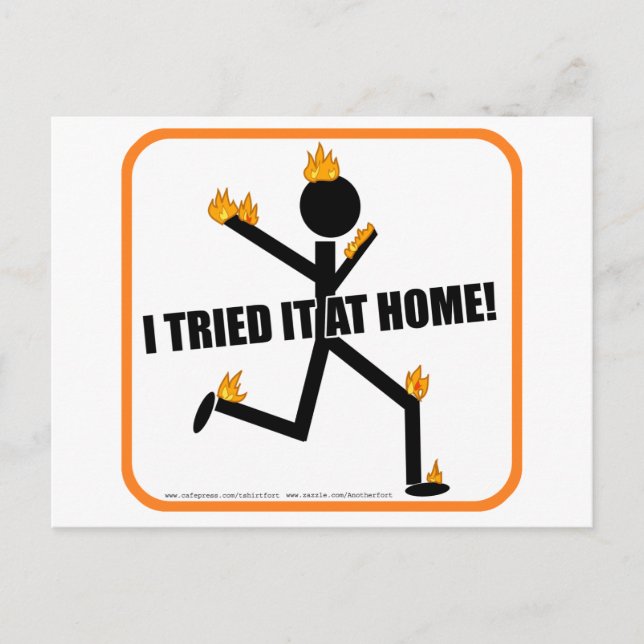 I tried it at home! postcard (Front)