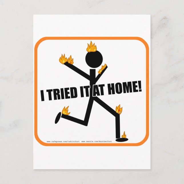 I tried it at home! postcard (Front)