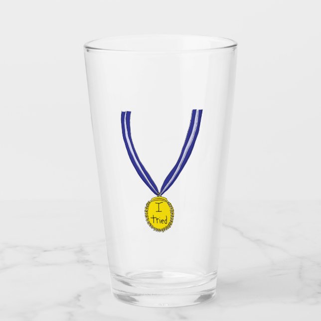 I Tried Medal Glass (Front)