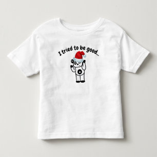 I Tried to Be Good Santa Panda Toddler T-Shirt