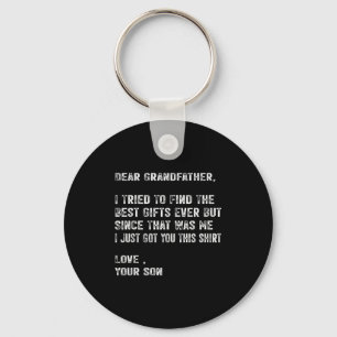 I Tried To Find The Funny Grandfather Day Mens  Key Ring