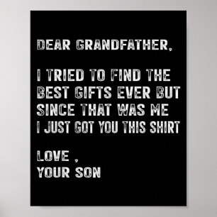 I Tried To Find The Funny Grandfather Day Mens Poster