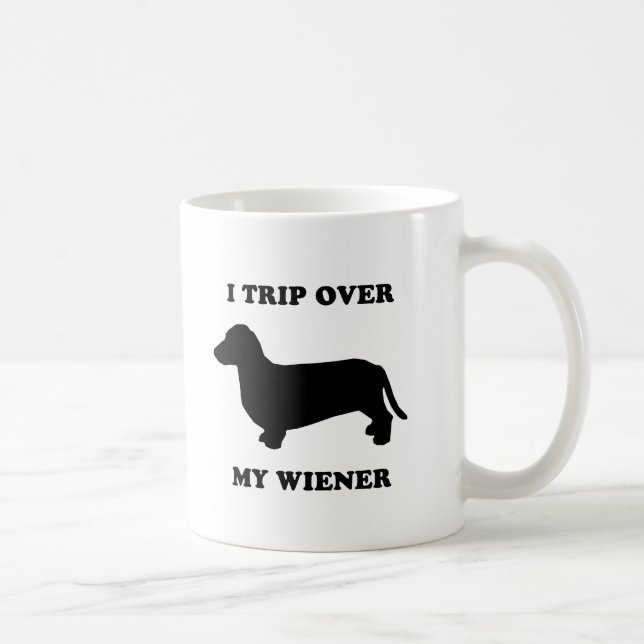 I trip over my wiener coffee mug (Right)